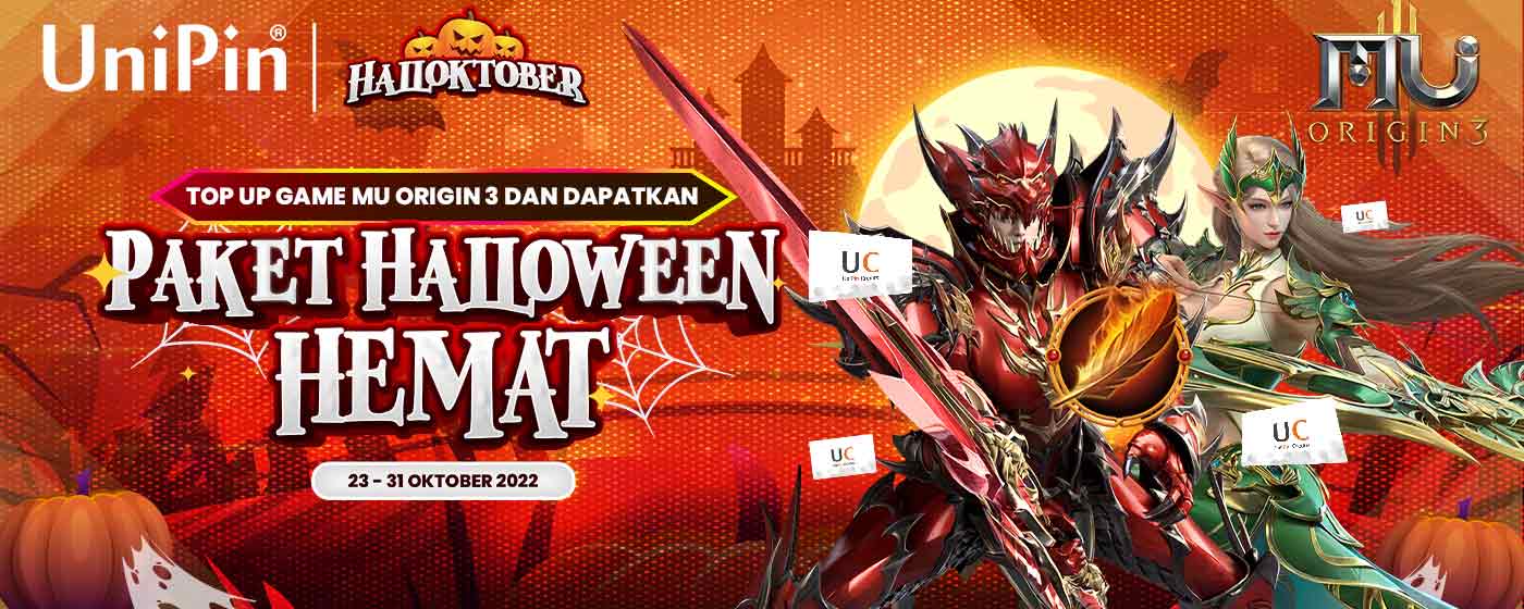Halloktober! Top Up Game MU ORIGIN 3 dan Dapatkan Paket Halloween Hemat!
